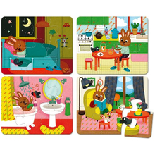 Wooden Puzzle - My Home, 4x6 pcs