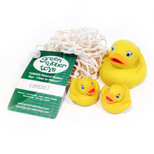 Rubber Ducks in Mesh Bag, Soft Natural Rubber