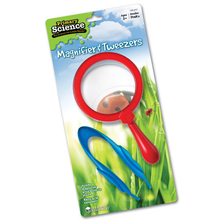 Magnifier & Tweezers Ø11 cm