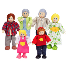Dollhouse People - Happy Family with Grandparents