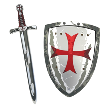 Knight Sword & Shield Set - Templar Knight