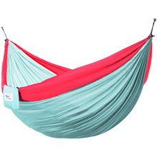 Double Portable Hammock (Nylon) - Light Blue