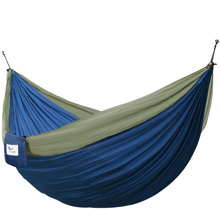 Double Portable Hammock (Nylon) - Dark Blue