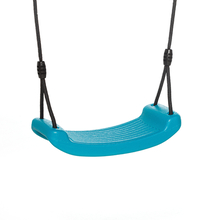 Plastic Swing - Turquoise (Black Rope)