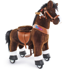 Ride-On Horse - Dark Brown w. White Blaze, Small