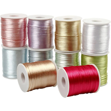 Satin Cord Ø2 mm, 50 m - Pastel, 10 pcs