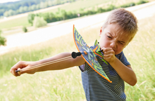 Glider Plane with Rubber Bands 