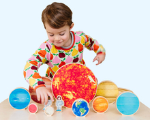 Travelling In Space Wooden Solar System, 12 pcs