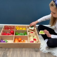 Wooden Sorting Tray, 7 Way 