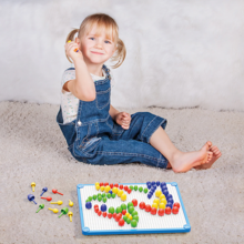 Mosaic Pegboard FantaColor, 100 pcs 