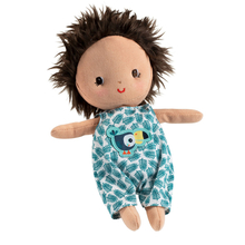 Fabric Doll with Carry Cot, 22 cm - Baby Ari