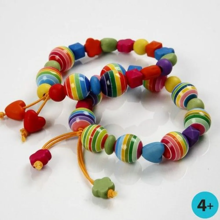 Plastic Beads - Mixed Shapes Hearts/Stars, 65 gr
