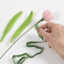 Chenille Flowers - Tulips, 5 pcs 