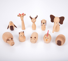 Animal Friends Wooden Figures, 10 pcs