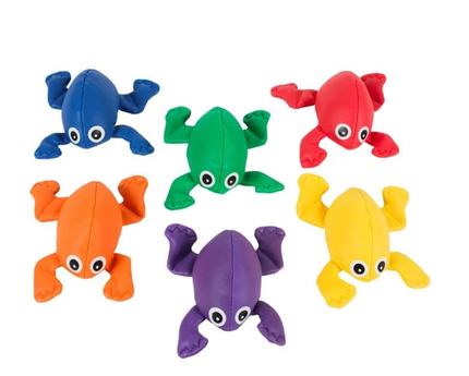 Bean Bags - Frogs, 6 pcs