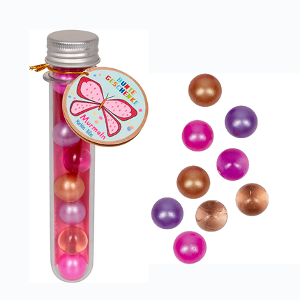 Glass Marbles - Butterfly, 9 pcs