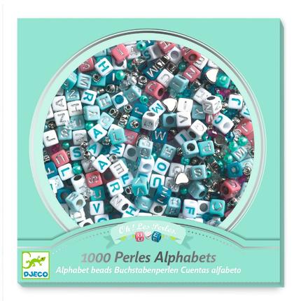 Letter Beads - Silver Mix, 1,000 pcs