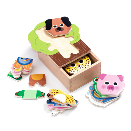 Dressup-Mix Wooden Puzzle Game