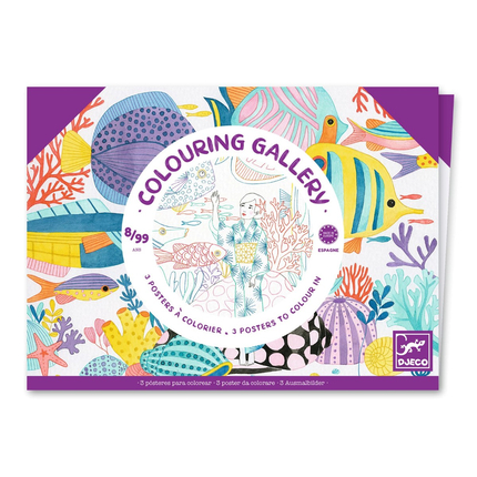 Colouring Posters - Japan, 3 pcs
