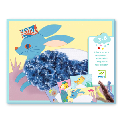Craft Kit - Wool & Velcro, Animals with Hats