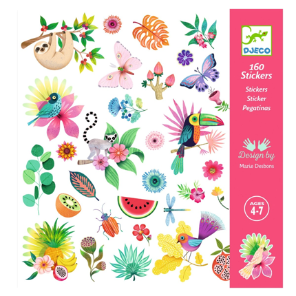 Stickers - Paradise Garden, 160 pcs