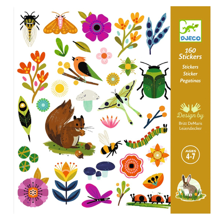 Stickers - Garden Life, 160 pcs