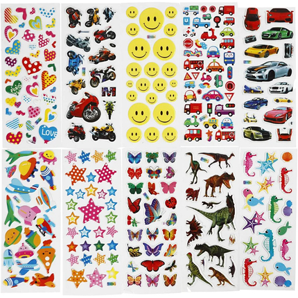 Stickers (asstd.), 20 Sheets