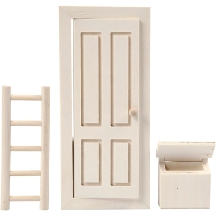 Paint Your Own Elf Door with Accessories