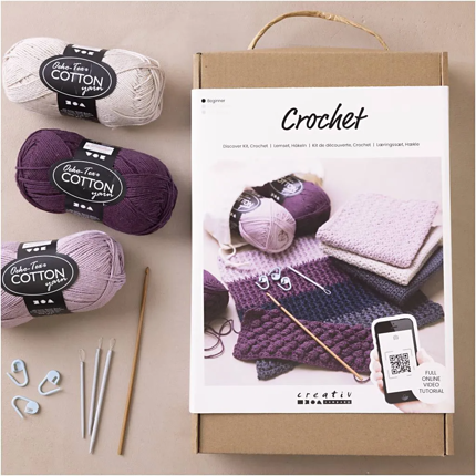 Learn to Crochet Kit with Instructions
