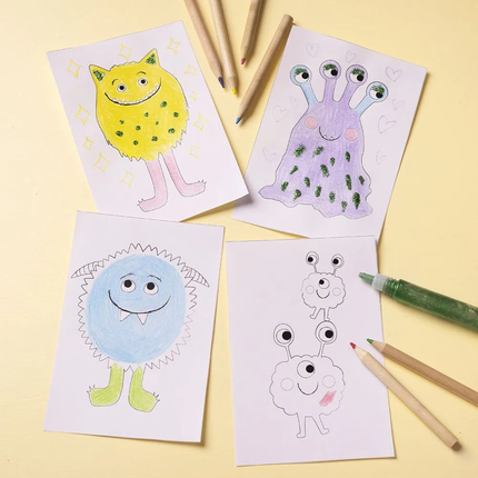 Monster Craft Kit - Colouring Monsters