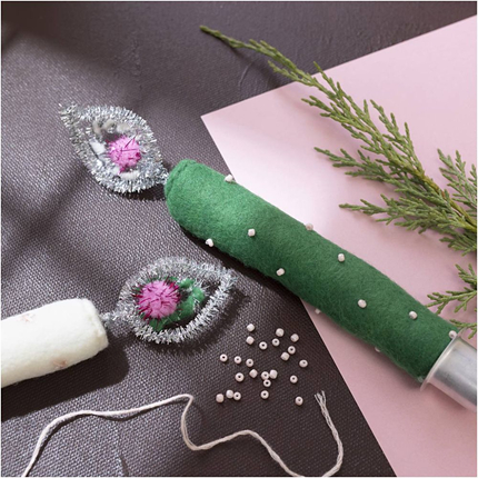 DIY Christmas Craft - Felt Candles