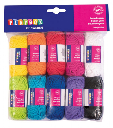 Cotton Yarn, 10 Skeins
