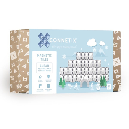 CONNETIX | Clear Rectangle Pack, 12 pcs