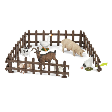 Toy Farm Accs. - Fences (excl. Animals), 4 pcs