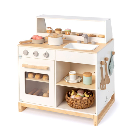 2-in-1 Play Kitchen & Shop - Prunus (White)