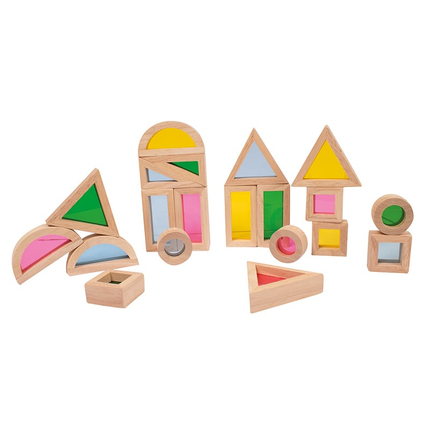 Sensory Wooden Blocks, 24 pcs