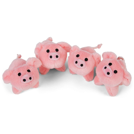 Stuffed Animals Family - Piglets, 4 pcs