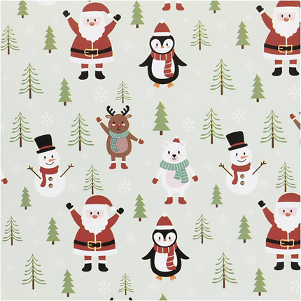 Christmas Wrapping Paper 50cm x 5m - Christmas Fun