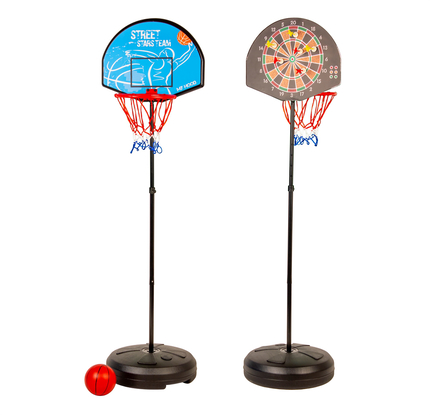 2-in-1 Basketball & Darts Stand