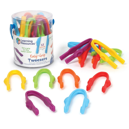 Easy-Grip Tweezers, Set of 12