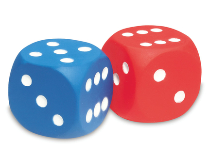 Soft Foam Dot Dice, 2 pcs
