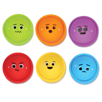 Rainbow Emotions Fidget Poppers, 24 pcs