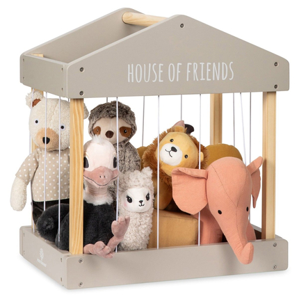 Stuffed Toy Storage - House of Friends (Grey)