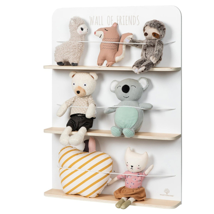 Plushie Organiser - Wall of Friends (White/Nature)