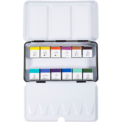 Art Aqua Watercolour Set - Mix, 12 Colours
