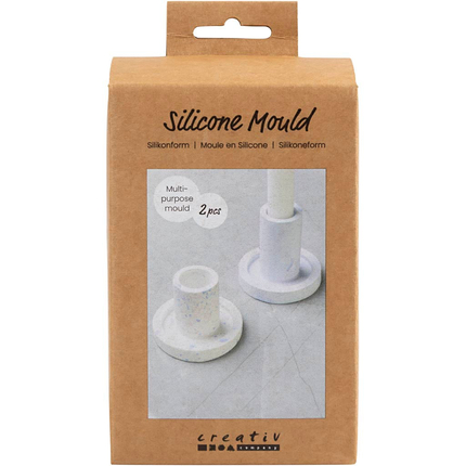 Silicone Mould - Candlestick Holders, 2 pcs
