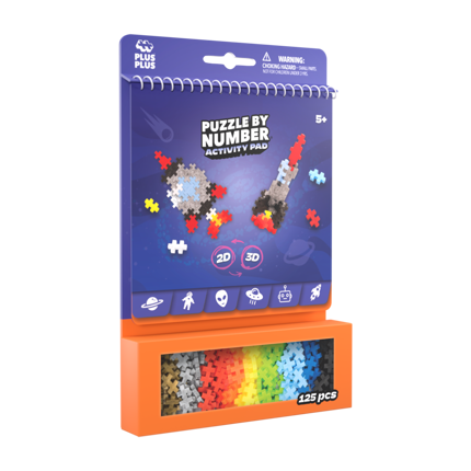 Plus-Plus - Activity Pad, Space, 125 pcs