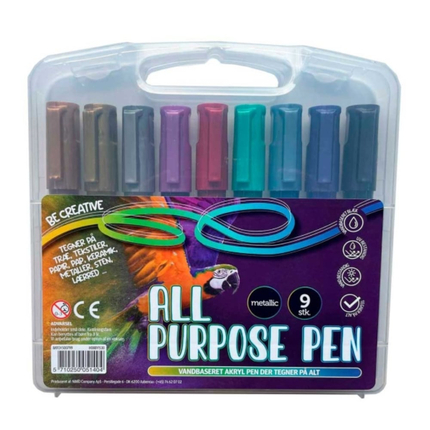 Multisurface Markers - Metallic, 9 pcs