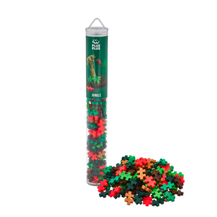 Plus-Plus - Jungle, Tube with 100 pcs