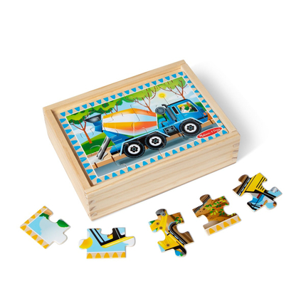 Jigsaw Puzzles in a Box - Construction, 4 x 12 pcs